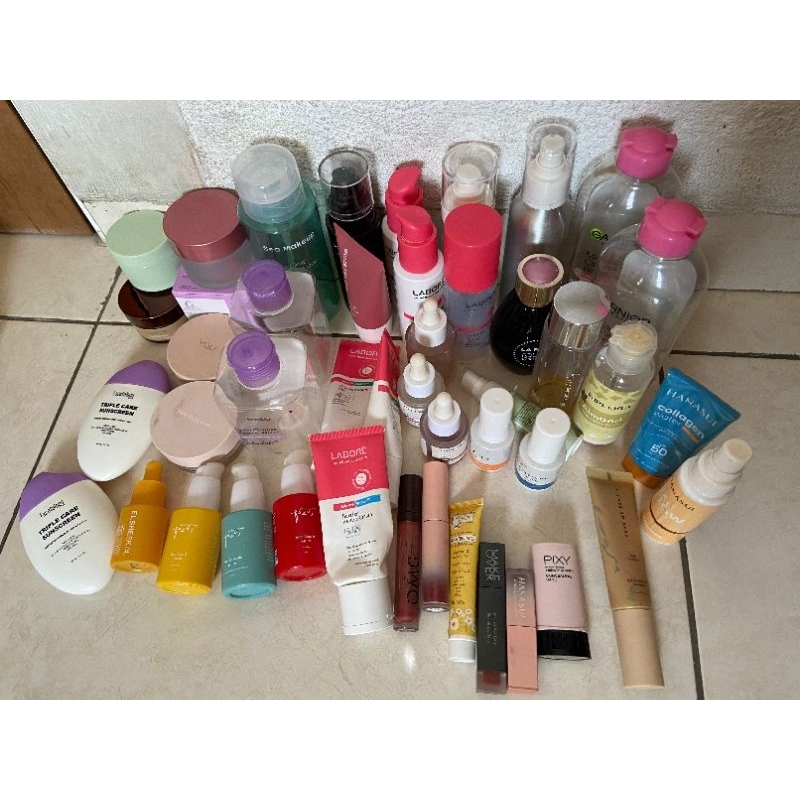 botol/jar kosong bekas skincare