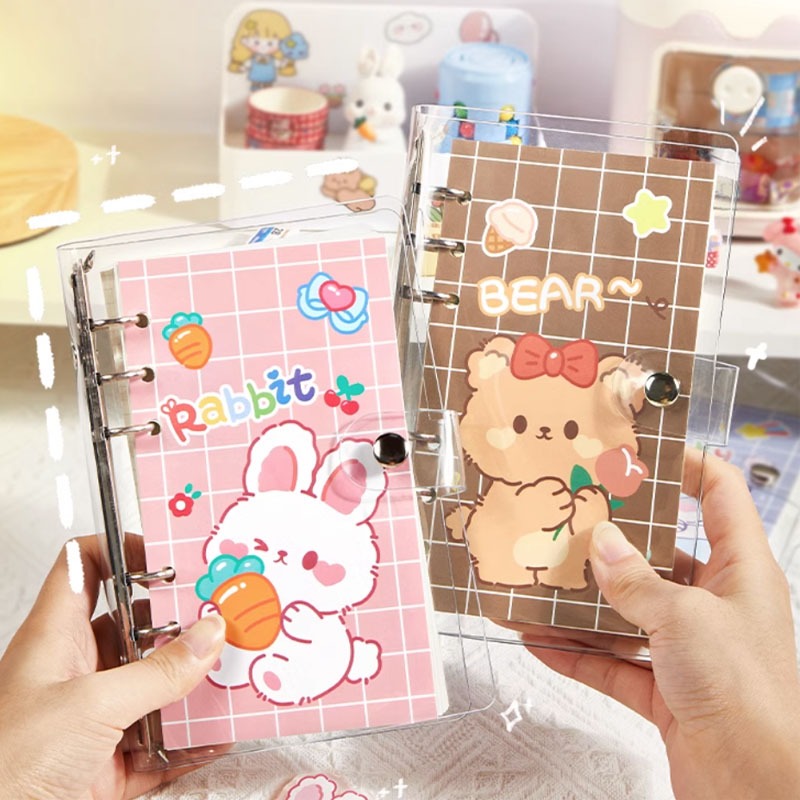 

Binder Lucu Buku Notebook Loose Leaf Jurnal Kit Kartun Buku Catatan Isi Ulang Loose Leaf