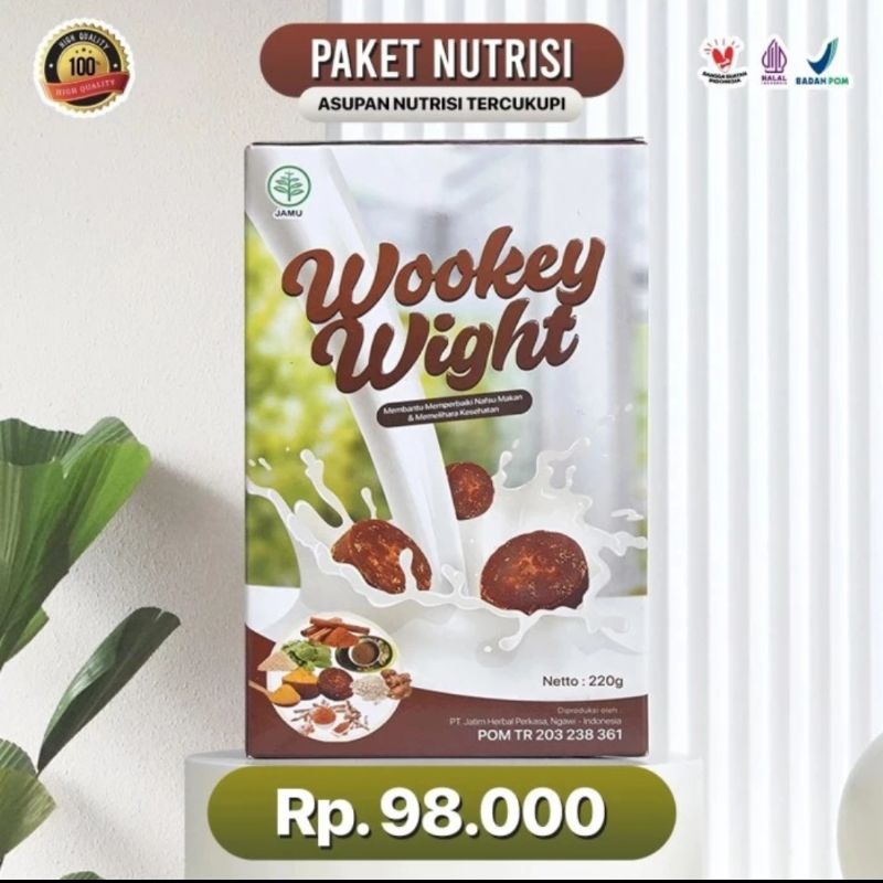 

Susu Wookey weight - paket 1 Box sehat susu penggemuk badan original