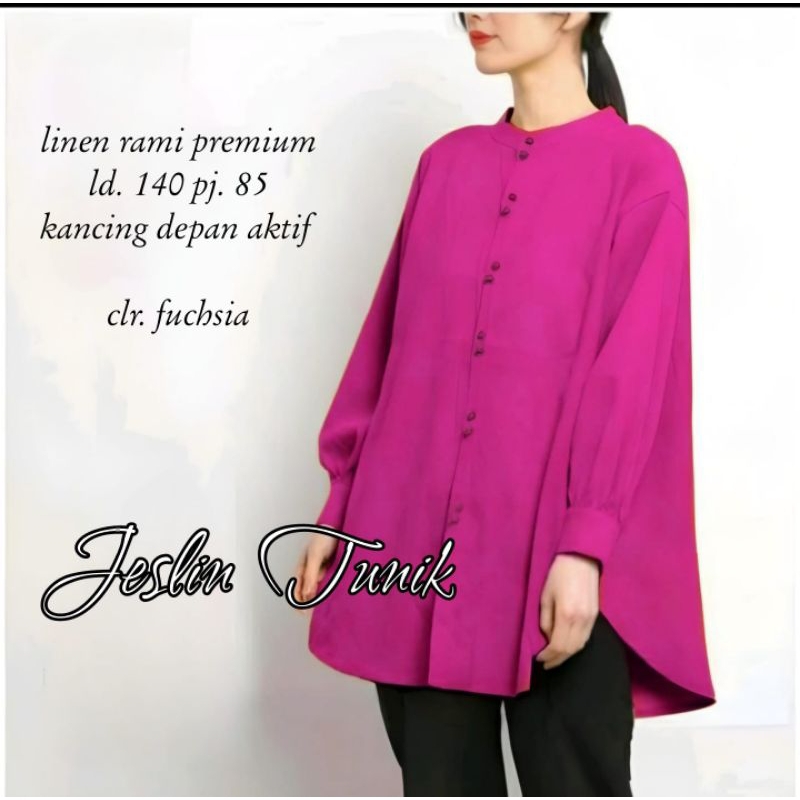 JUMBO LD 140 cm JESLIN TUNIK BAJU WANITA JUMBO