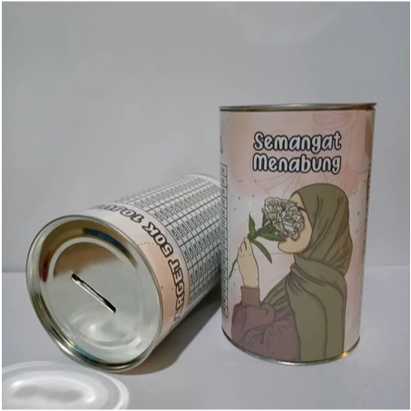 Celengan target celengan buka tutup dan permanen celengan kaleng celengan viral