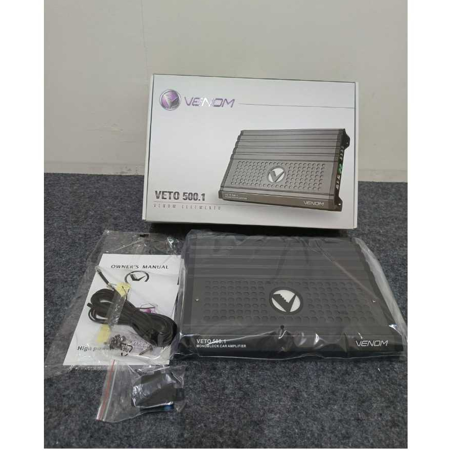 Power Amplifier Monoblock Audio Mobil VENOM ELEMENTO VETO 500.1 1CH