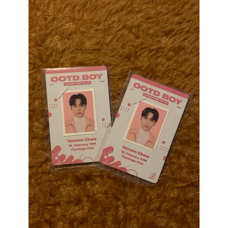 ID PHOTO SET VERNON SEVENTEEN SG 22