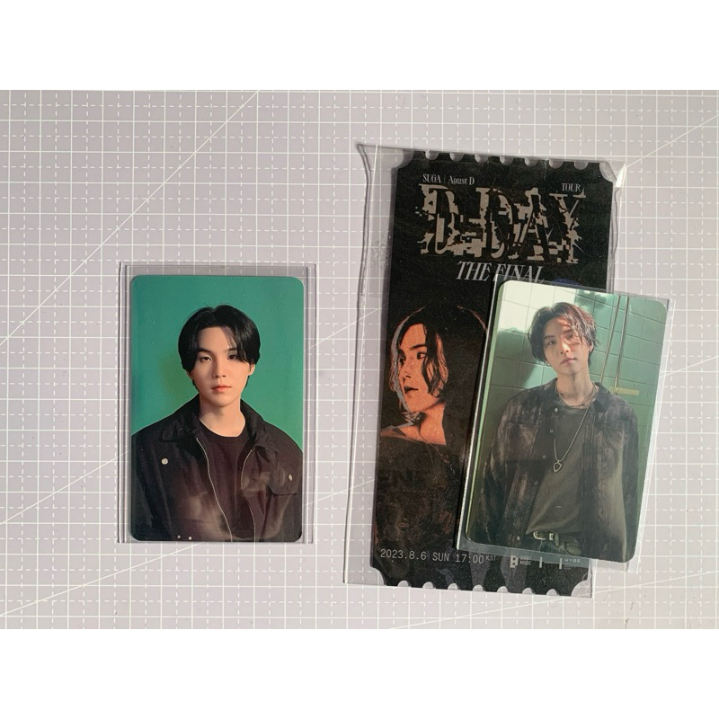 BTS OFFICIAL PHOTOCARD - SUGA AGUST D Min Yoongi D-DAY PC Army Zone Day 1, The Final with special ti