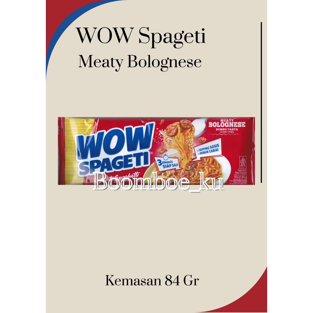 

WOW Spageti - Meaty Bolognese 84Gr