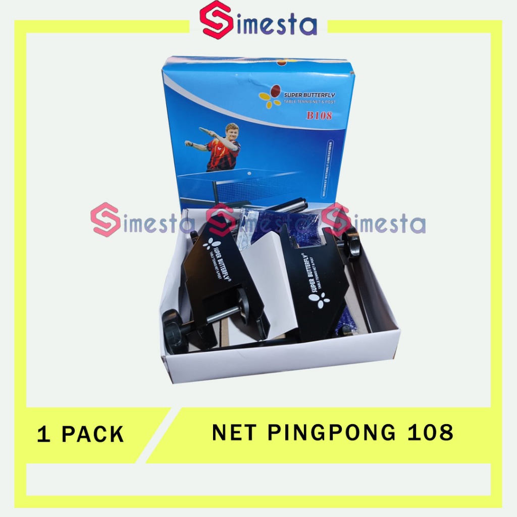 Net Pingpong Butterfly 108 Net tiang pingpong tipe putar Net tenis meja 1 set