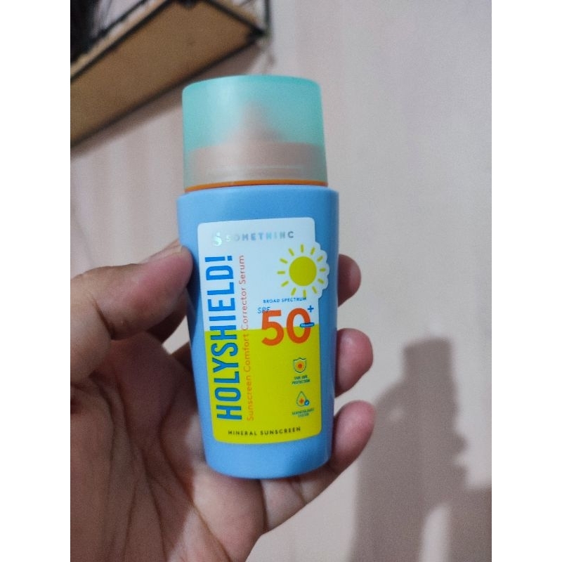 Somethinc Holyshield Sunscreen Comfort Corrector Serum 50ml sunscreen viral tabir surya physical sun