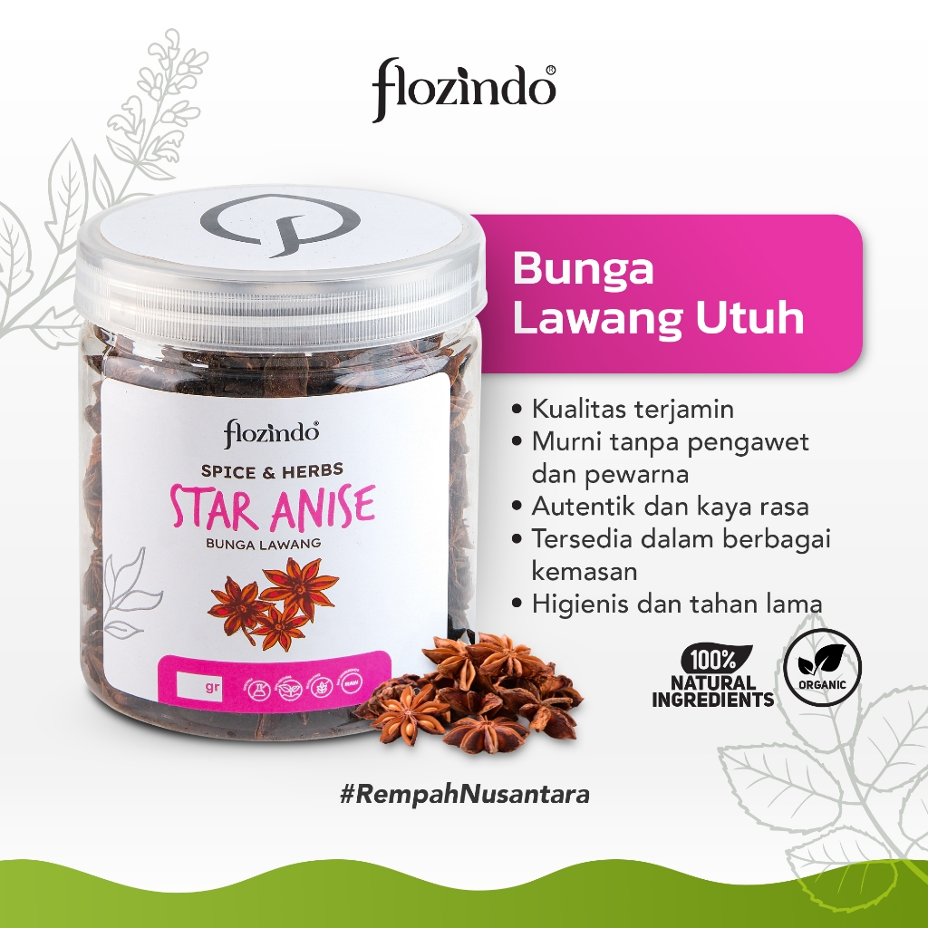 

Myorganic Star Anise / Bunga Lawang Pekak
