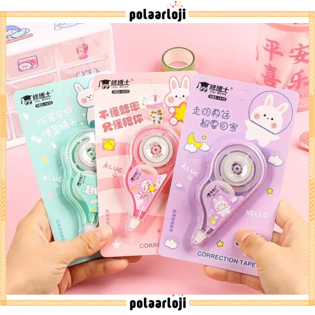 

PA Correction Tape Roll Karakter Lucu / Pita Koreksi Gulungan Tidak Mudah Robek Tipe-X Kertas Penghapus Tulisan Pulpen Perlengkapan Alat Tulis Sekolah Kantor Unik Cute Anak SS282