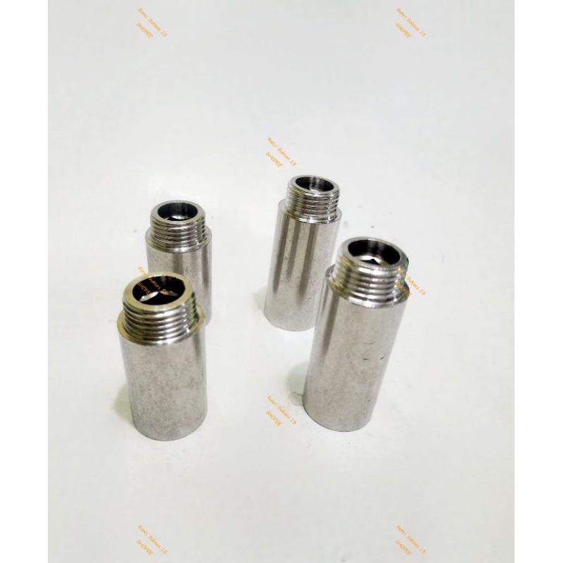 Sok Sambung Kran Stainless Drat Luar Dalam 1/2" inch 5 cm 6 cm / Sok Kran Sambung - 5cm