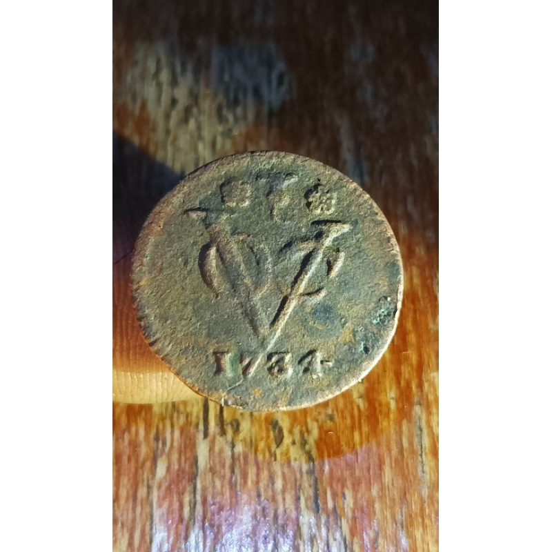koin voc 1 duit prov west friesland 1734