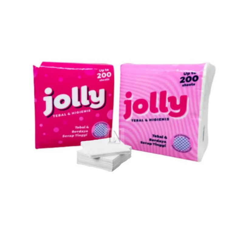 TISSUE KOTAK KECIL JOLLY 200SHEET