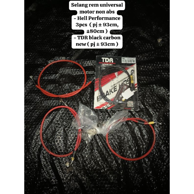 selang rem hell perfomance original warna merah X-Max nmax aerox pcx ADV ninja250 mt 25 R25 z250 zx2