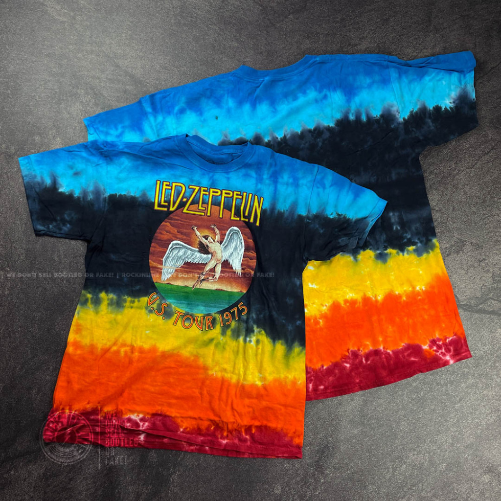 LED ZEPPELIN - ICARUS 1975 Tie Dye Kaos Band Original