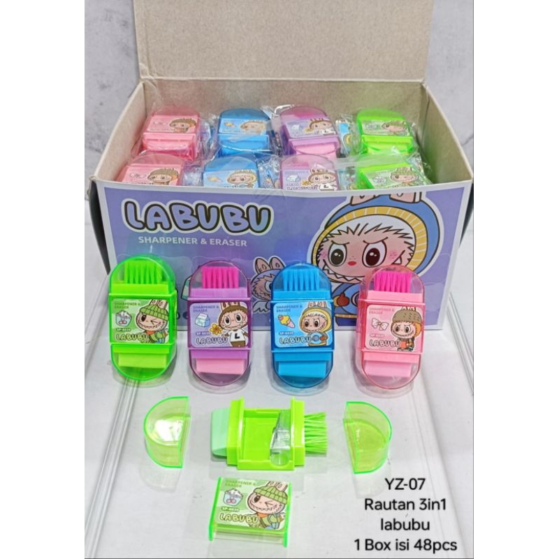 

penghapus rautan 3in1 labubu