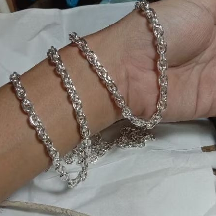 kalung perak nori borju medan besar perak asli murni