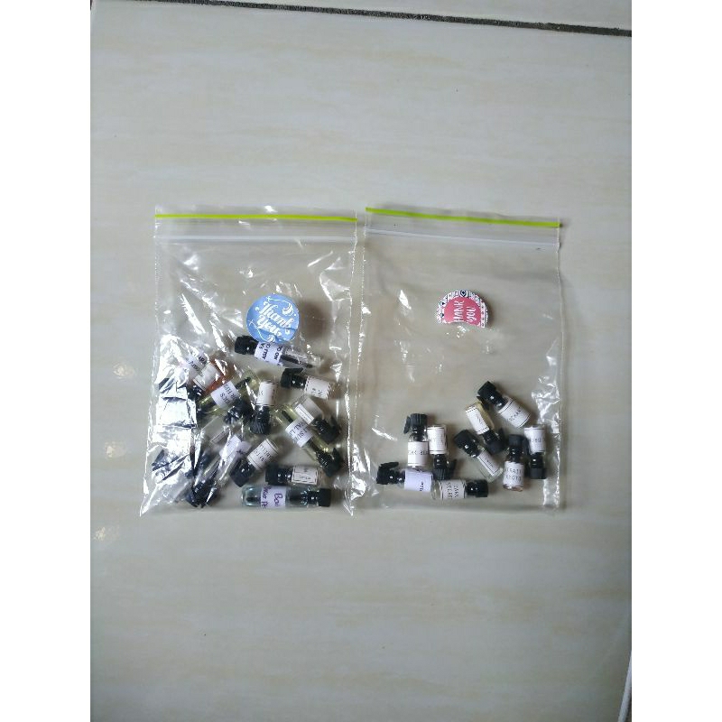 Preloved Decant Parfum Crusita, Onix, Hint, bsp Bali surfers parfum, mykonos, Neuroscent