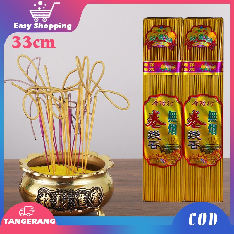 33cm Dupa Sembahyang Dupa Hio Cendana Emas Hio Sembahyang Tulisan Dupa Uang Dupa Sembahyang