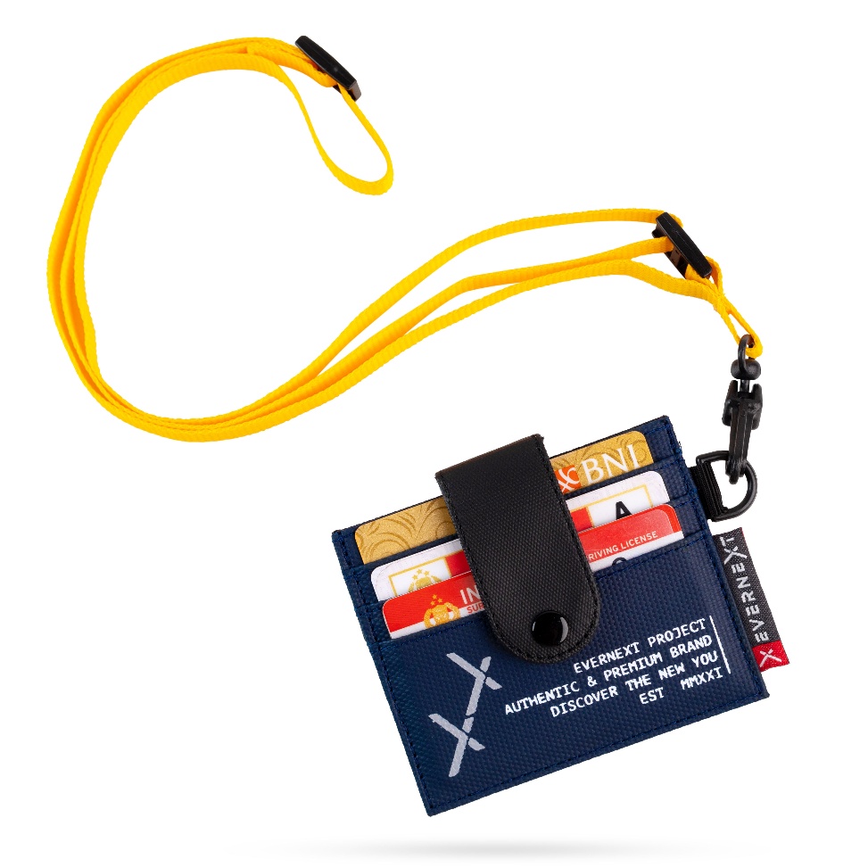 KODE B14F Evernext  Dompet Kartu Pria Card Holder Waterproof Kenzie Pria Tas Kalung Tas Leher Kartu 