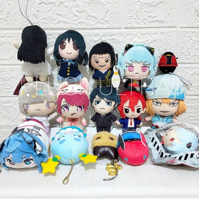 Anime Random A3, JJK, Psycho Pass One Piece, Sadako, King Prism, Evangelion, K-On, Plush Keychain Ga