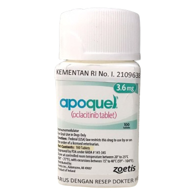 [READY] Apoquel - 10 TABLET Obat Anti Gatal Anjing / Hewan (Tablet 3,6mg I 5,4mg I 16mg)