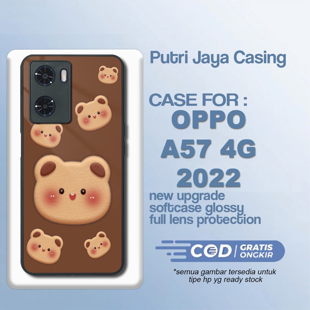 Case Oppo A57 2022 Terbaru Bear Softcase Hardcase Glossy Termurah Casing Oppo A57 Terlaris Premium