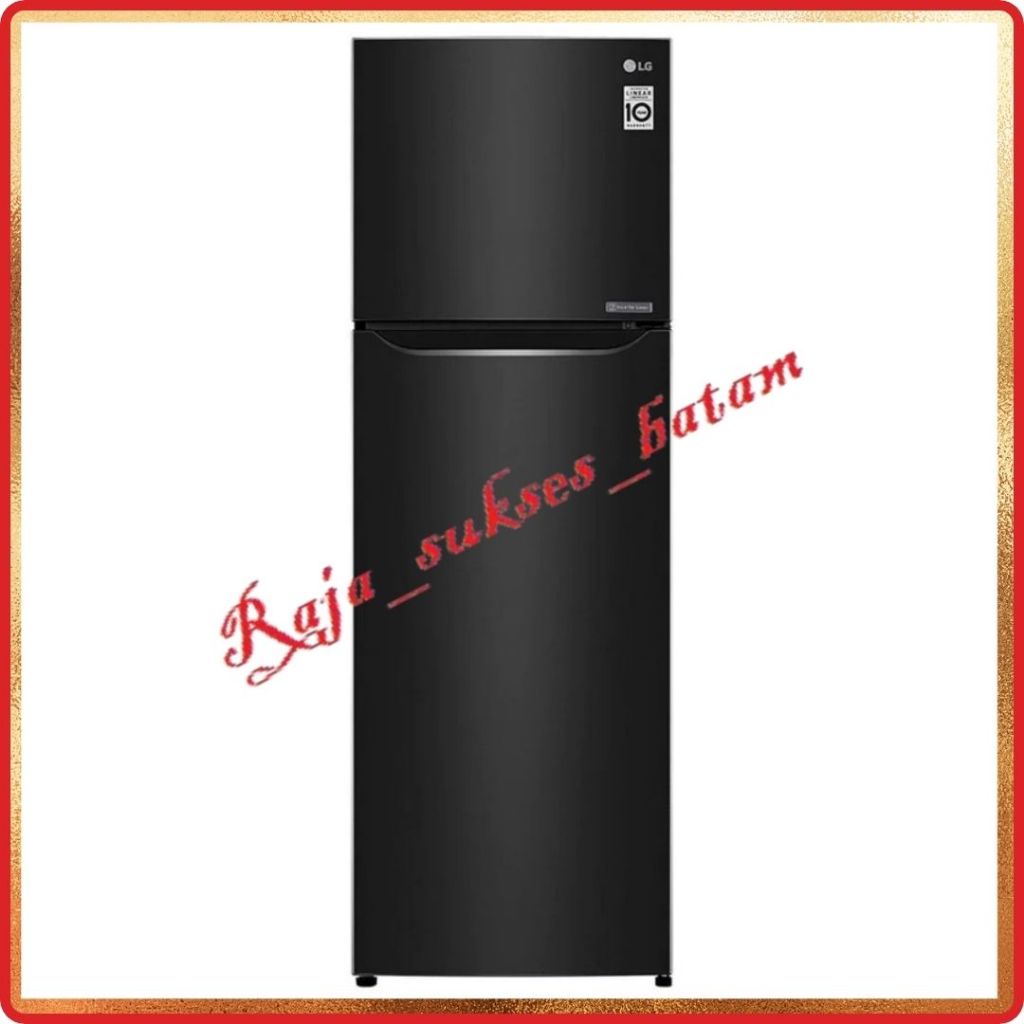 LG GN-G272SXCB Kulkas Dua 2 Pintu Smart Inverter - 254 Liter Hitam batam