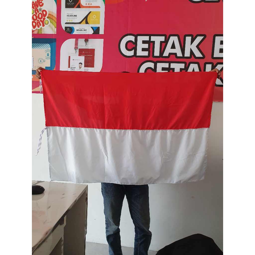 Bendera Merah Putih Kain Tc & Satin Halus Bendera Indonesia Murah
