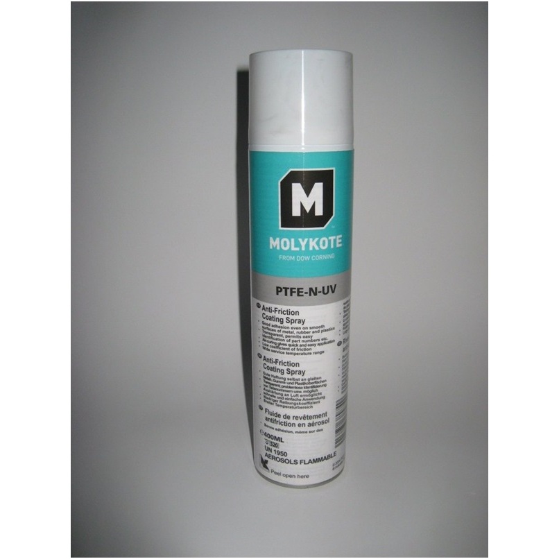 molykote ptfe-n-uv anti friction coating spray dry lubricant 400 ml,dow corning dupont molycote ptfe