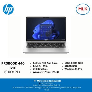 HP ProBook 440 G10 9J091PT i5-1335U / 16GB / 512GB / Windows 11 Pro