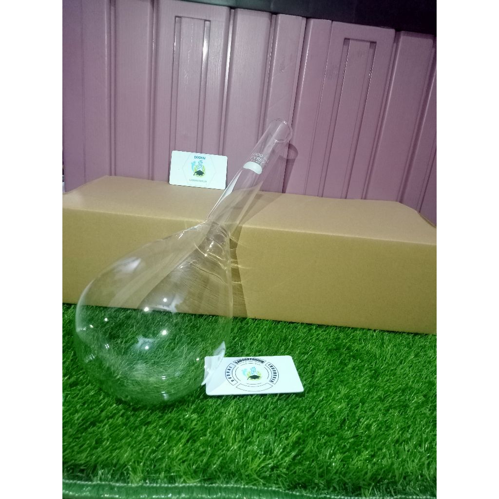 kjeldahl flask, Labu kjedhal, Labu kehdal 1000 ml / 1 L pyrex