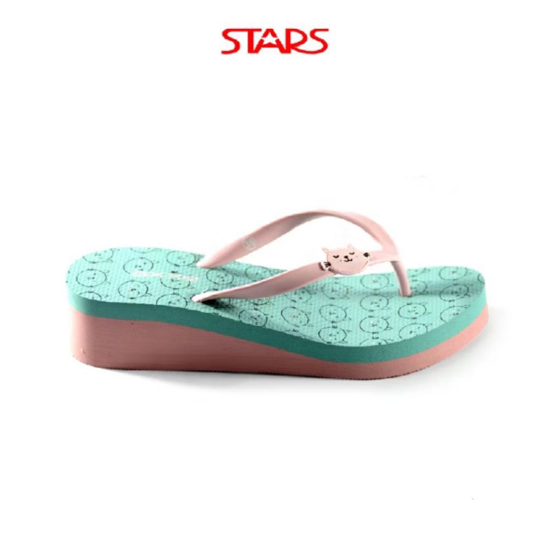 AXXE sandal jepit wedges anak perempuan caty hijau tosca