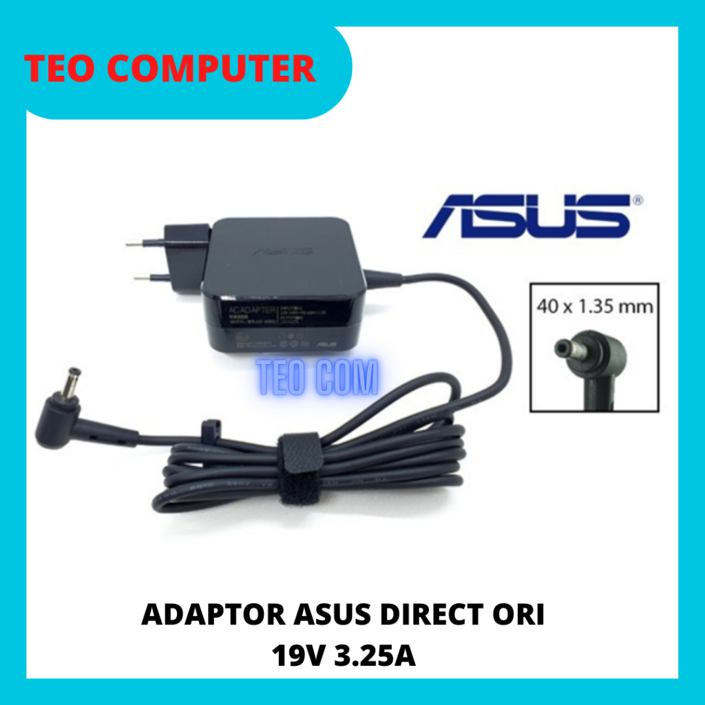 CHARGER LAPTOP ASUS 19V 3.42A / ADAPTOR ASUS / CAS LAPTOP ASUS