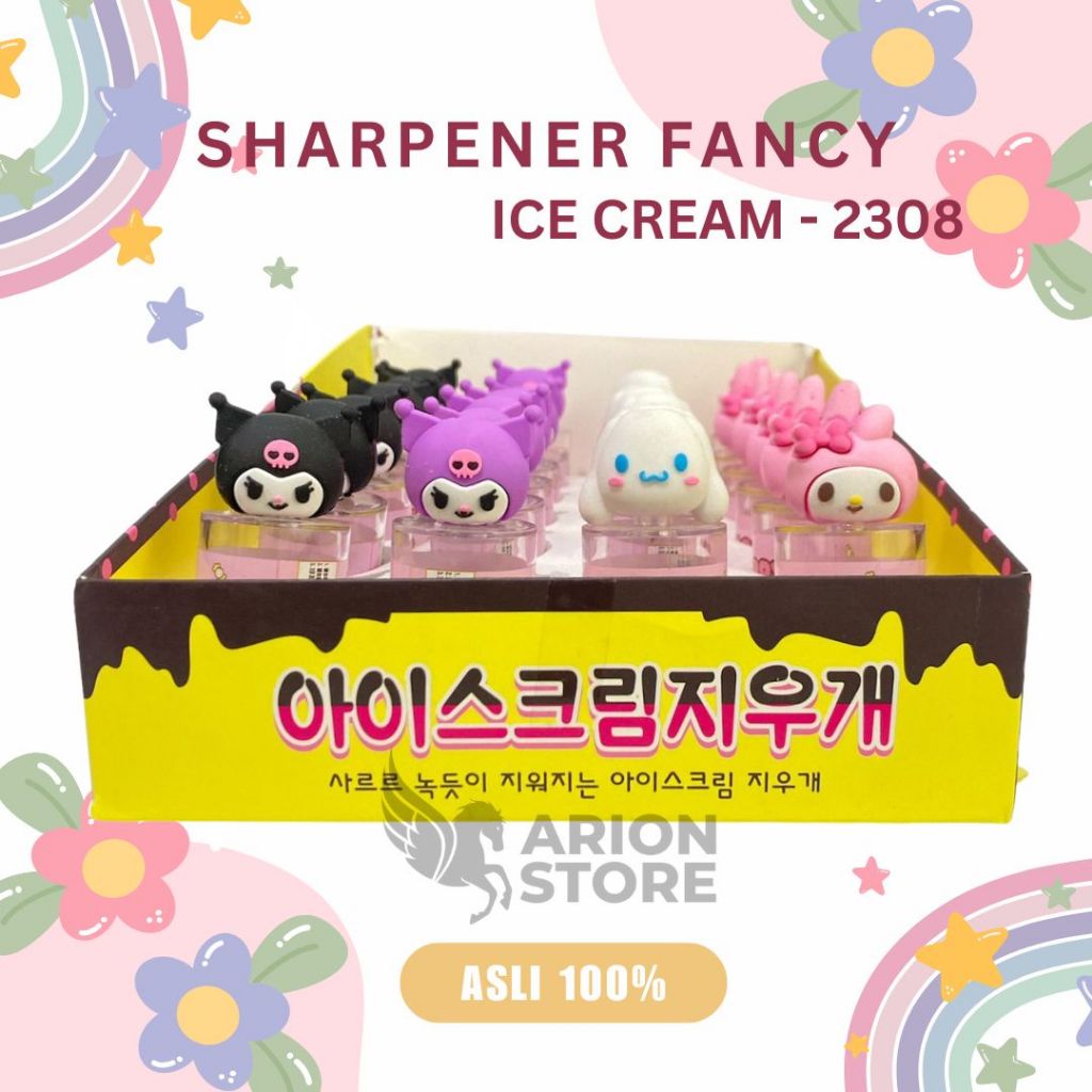 

[ARION STORE] RAUTAN PENSIL KARAKTER / SHARPENER ICE CREAM-2308 [PCS]