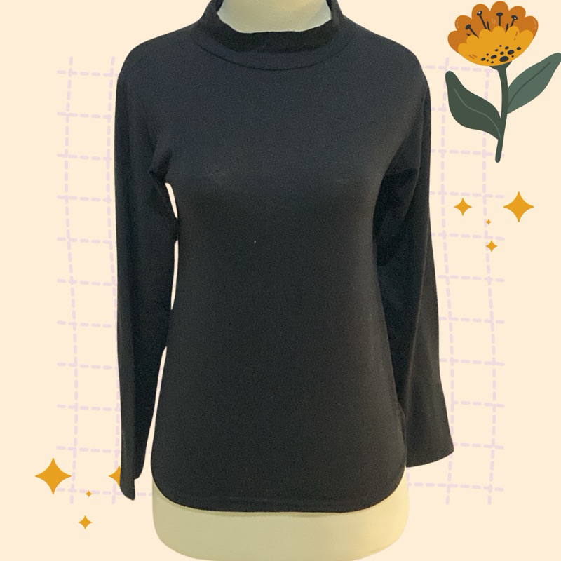 BELI 1 GRATIS 1 Manset Baju dalam Wanita Muslimah Hitam dan Biru Navy Preloved