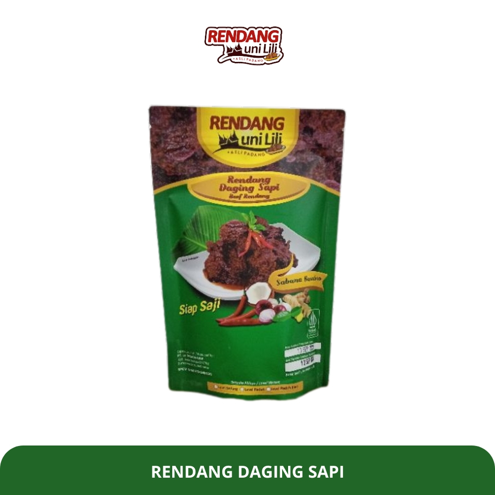 

RENDANG UNI LILI - Rendang Daging Sapi - 250 GRAM
