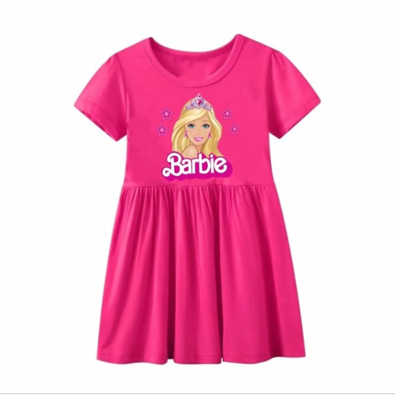Dress Barbie / Daster Anak Perempuan  Umur 3 sampai 10 Tahun / Dress Anak Perempuan Umur 3 sampai 10