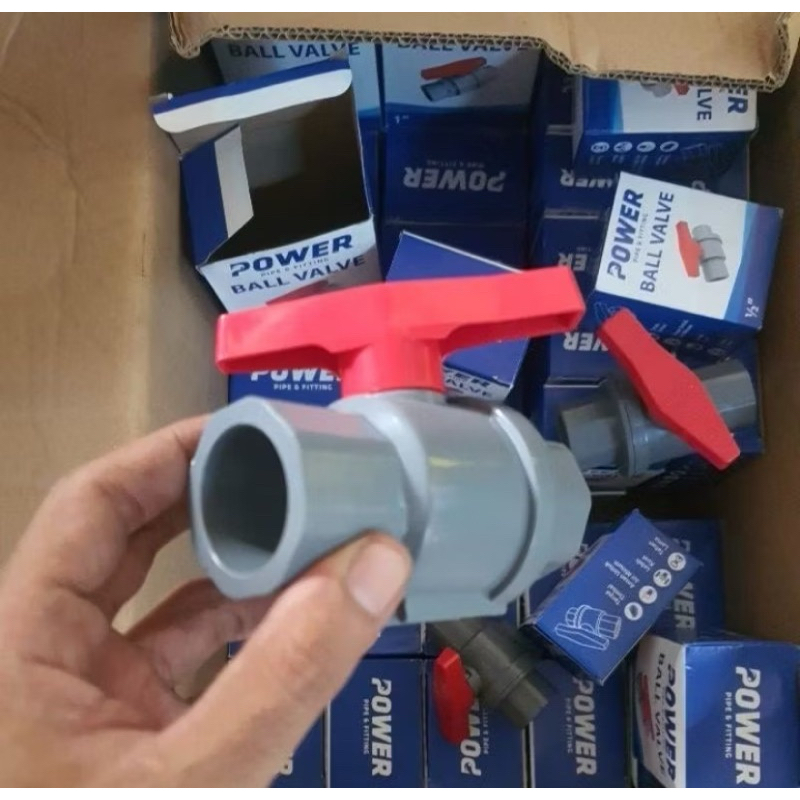 STOP KERAN STOP KRAN  1" INCH PVC POWER STOP KRAN POWER PVC