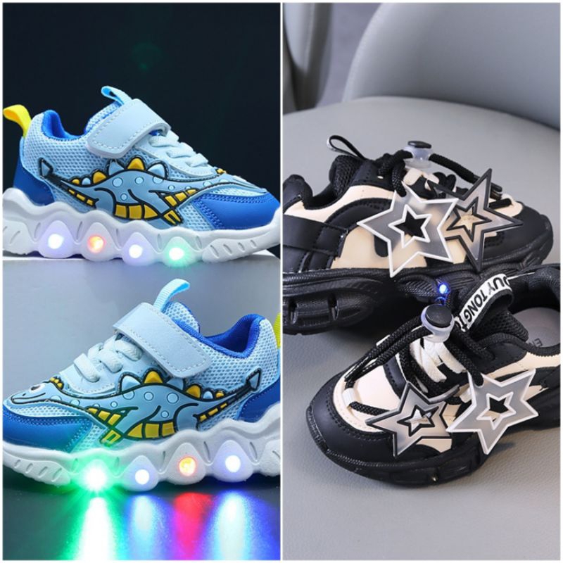 Sepatu LED Anak Laki-laki Murah/ Sepatu Anak 1-5 Tahun Keren / Sepatu Anak Lucu