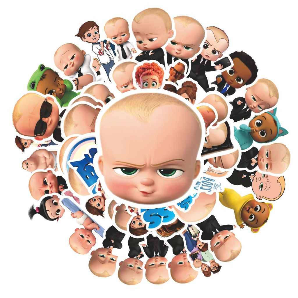

COD100 Pcs Kartun The Baby Boss Colorfull Keren Anti Air Untuk Dekorasi Notebook Sepeda Skateboard Handphone DIY