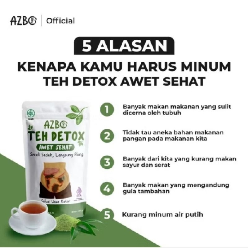 Teh Azbo | Teh Detox Usus Kotor