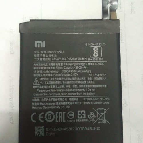 Baterai Xiaomi ( BN45 ) Redmi note 5 pro ORI 100%