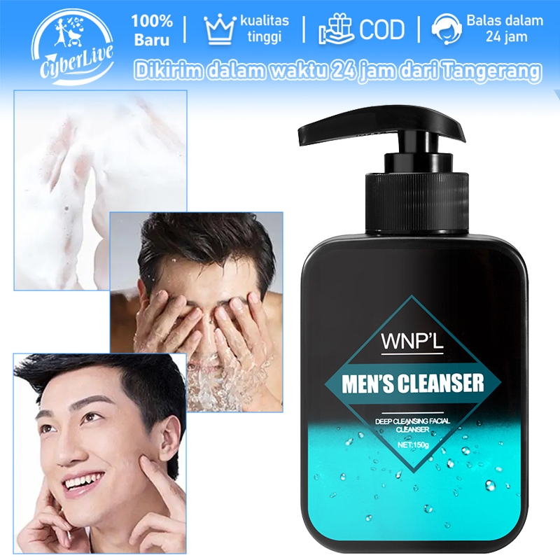 Pembersih Wajah Pria Sabun Cuci Muka Jerawat Pria Pori Pori Besar Dan Komedo Kontrol Minyak Melembab