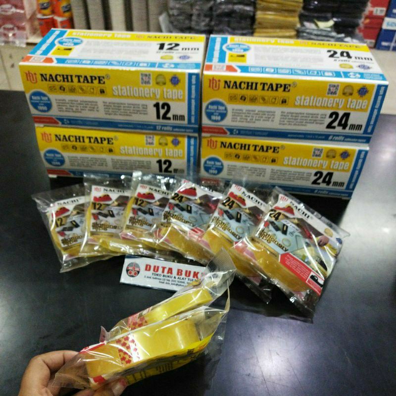 

Lakban Solasi Selotip Nachi 12mm / 24mm 1/2 inch / 1 inch