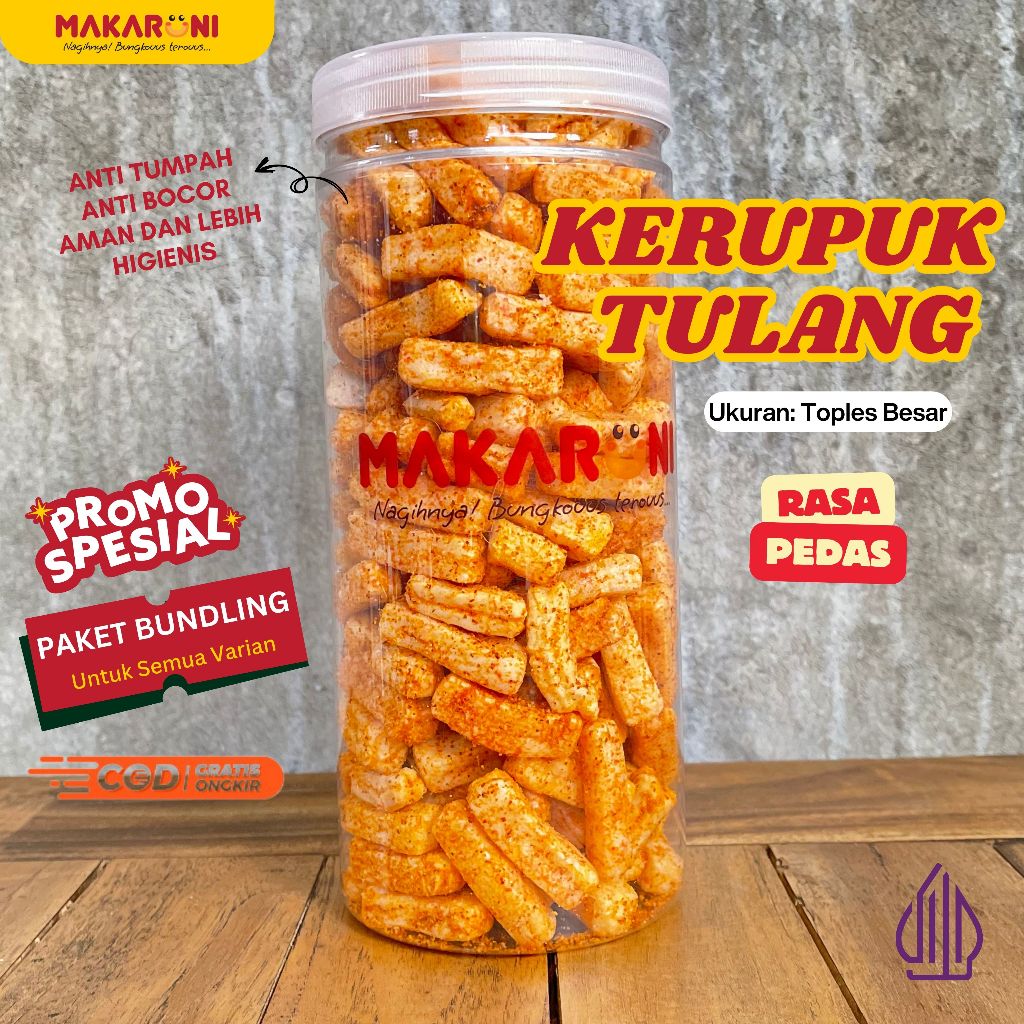 

Kerupuk Krupuk Tulang Asin Pedas