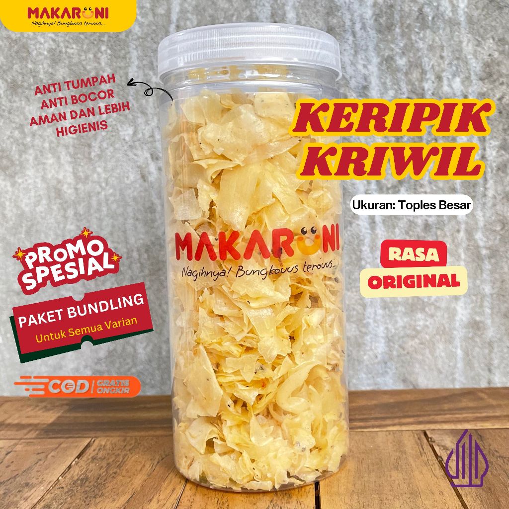 

Keripik Kripik Singkong Kriwil Asin Gurih