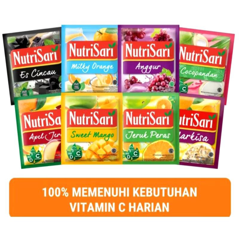 

NUTRISARI SEMUA RASA 1 renceng isi 10 sacet | Nutrisari jeruk peras | Nutrisari orange | Nutrisari all varian