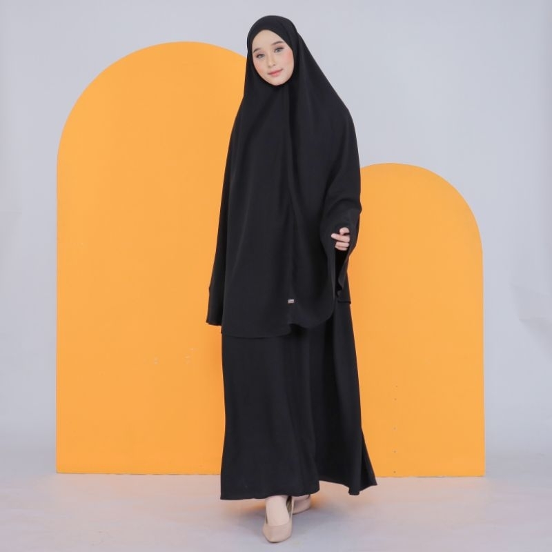 HOT SALE Khimar Jetblack Premium Niqob Cadar Bandana Khimar Jumbo Khimar Syar'i Jetblack