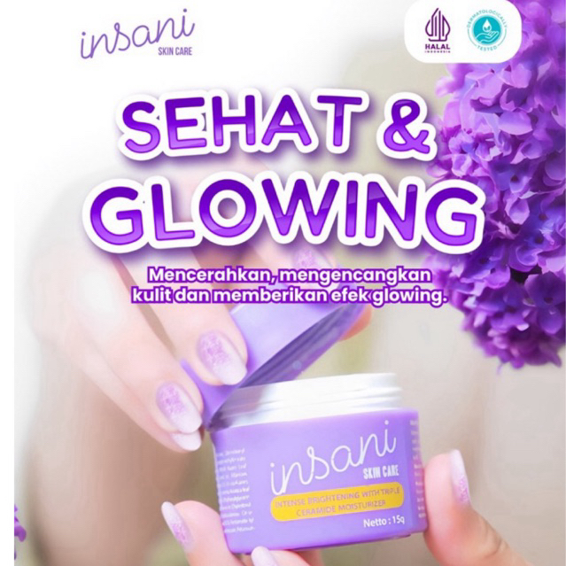 Pelembab Wajah Ceramide Insani Mencerahkan Glowing Triple Ceramide
