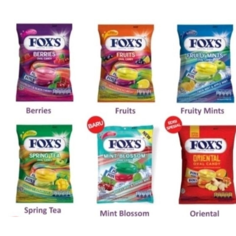 

Permen Fox's Oval Candy Bag 125 gram
